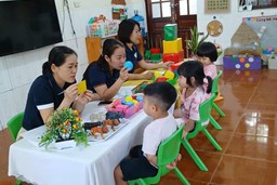 TRƯỜNG MẦM NON HỢP THANH TỔ CHỨC KHẢO SÁT, ĐÁNH GIÁ TRẺ CUỐI NĂM HỌC 2025-2026