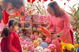 RỘN RÀNG HỘI CHỢ XUÂN 2026  TRƯỜNG MẦM NON HỢP THANH