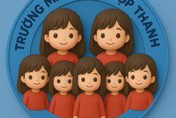 GIÁO VIÊN MẦM NON HỢP THANH THỰC HÀNH THIẾT KẾ LOGO LỚP HỌC