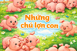 BÀI THƠ NHỮNG CHÚ LỢN CON