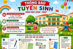 THÔNG BÁO TUYỂN SINH NĂM HỌC 2026  2027
