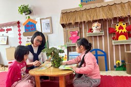 Hoạt động góc Thế giới thu nhỏ giúp trẻ phát triển toàn diện