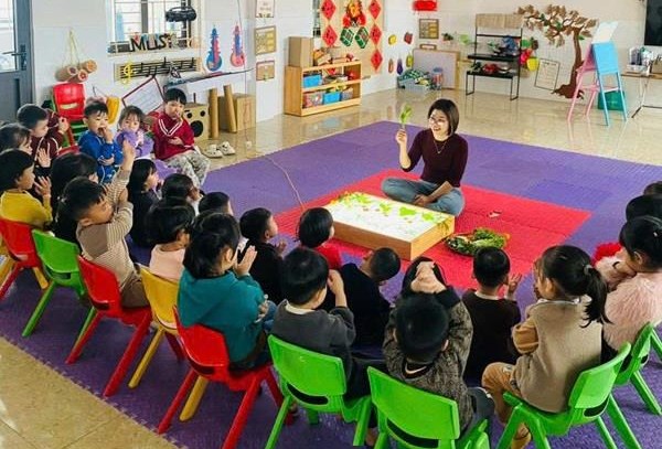 XUÂN YÊU THƯƠNG TẠI TRƯỜNG MẦM NON XÃ HỢP THANH CHÀO MỪNG NĂM MỚI 2025